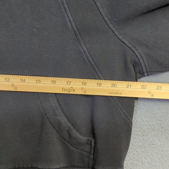 Lululemon Sweatshirt Women's M/L Black Scuba Oversized Funnel Neck Shirt - Picture 5 of 9